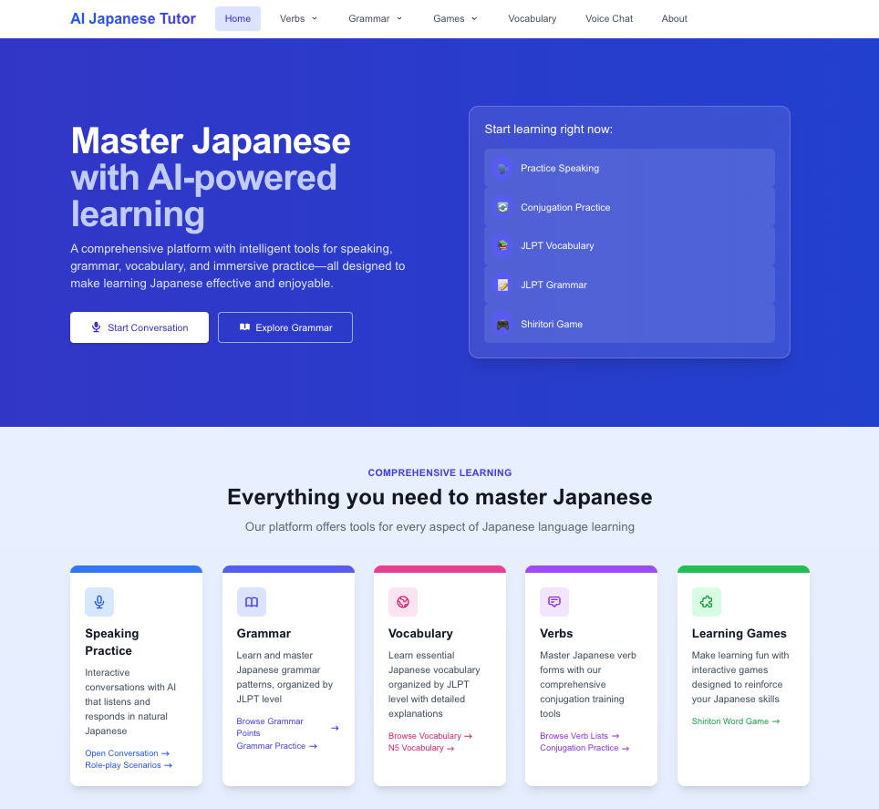 AI Japanese Tutor Image