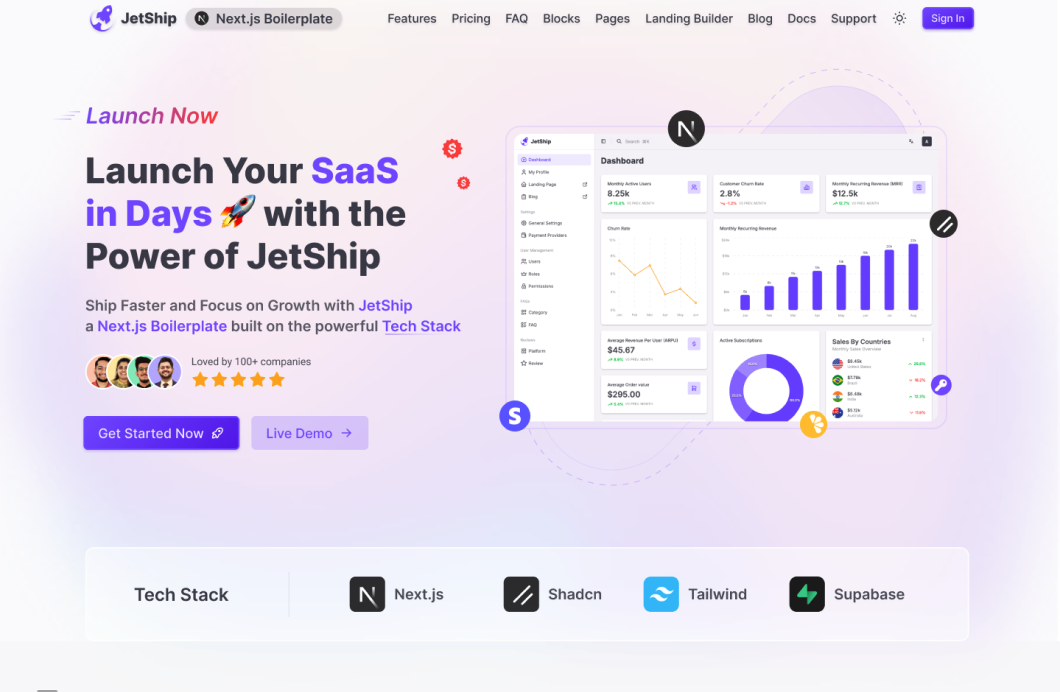 JetShip - Next.js Starter Kit PRO Image