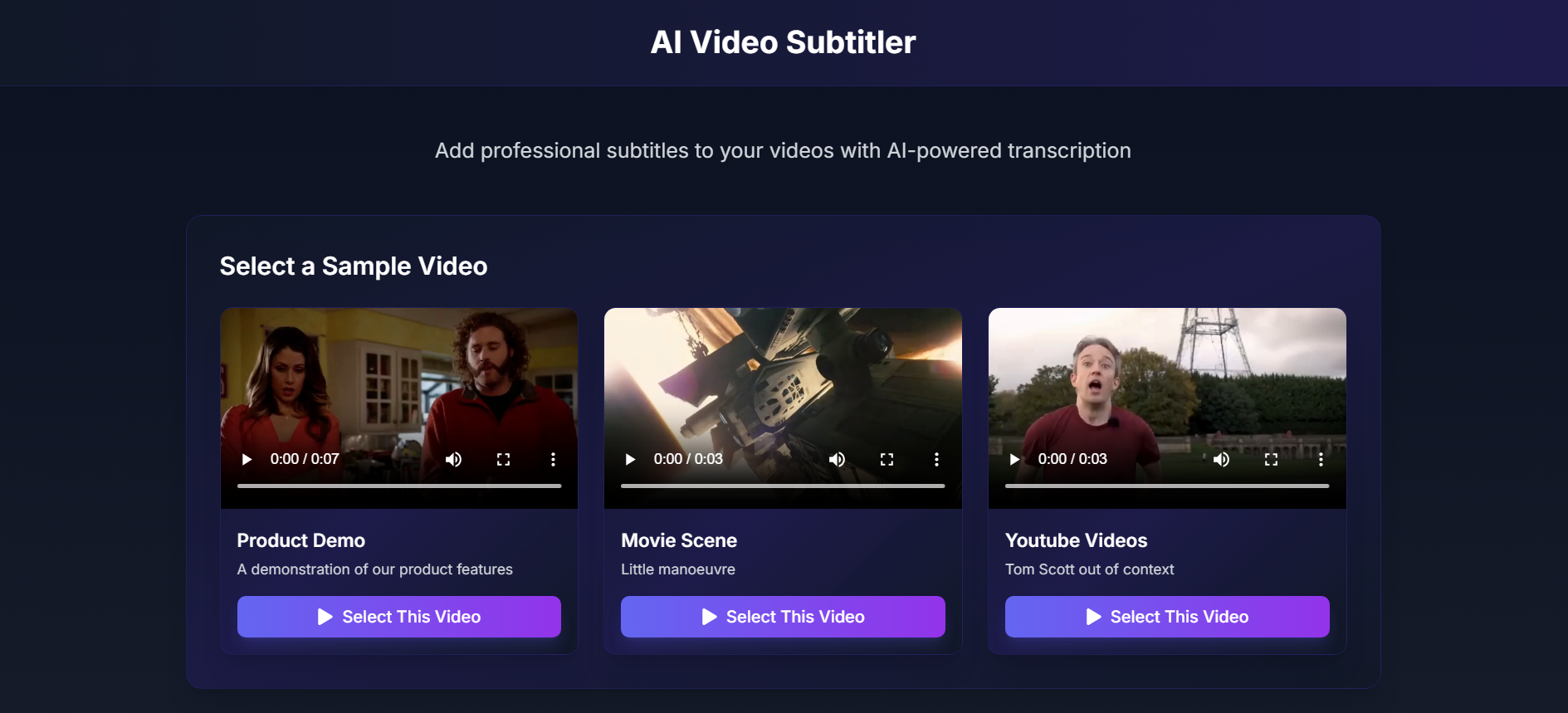 AI Video Subtitler Image